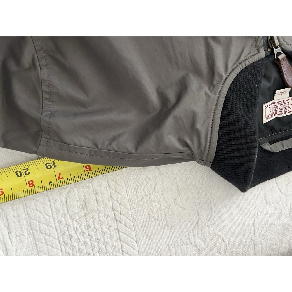 Wallace And Barnes Jacket Mens Large MA-1 Bomber Softshell J Crew Grey Tactical - Picture 13 of 16